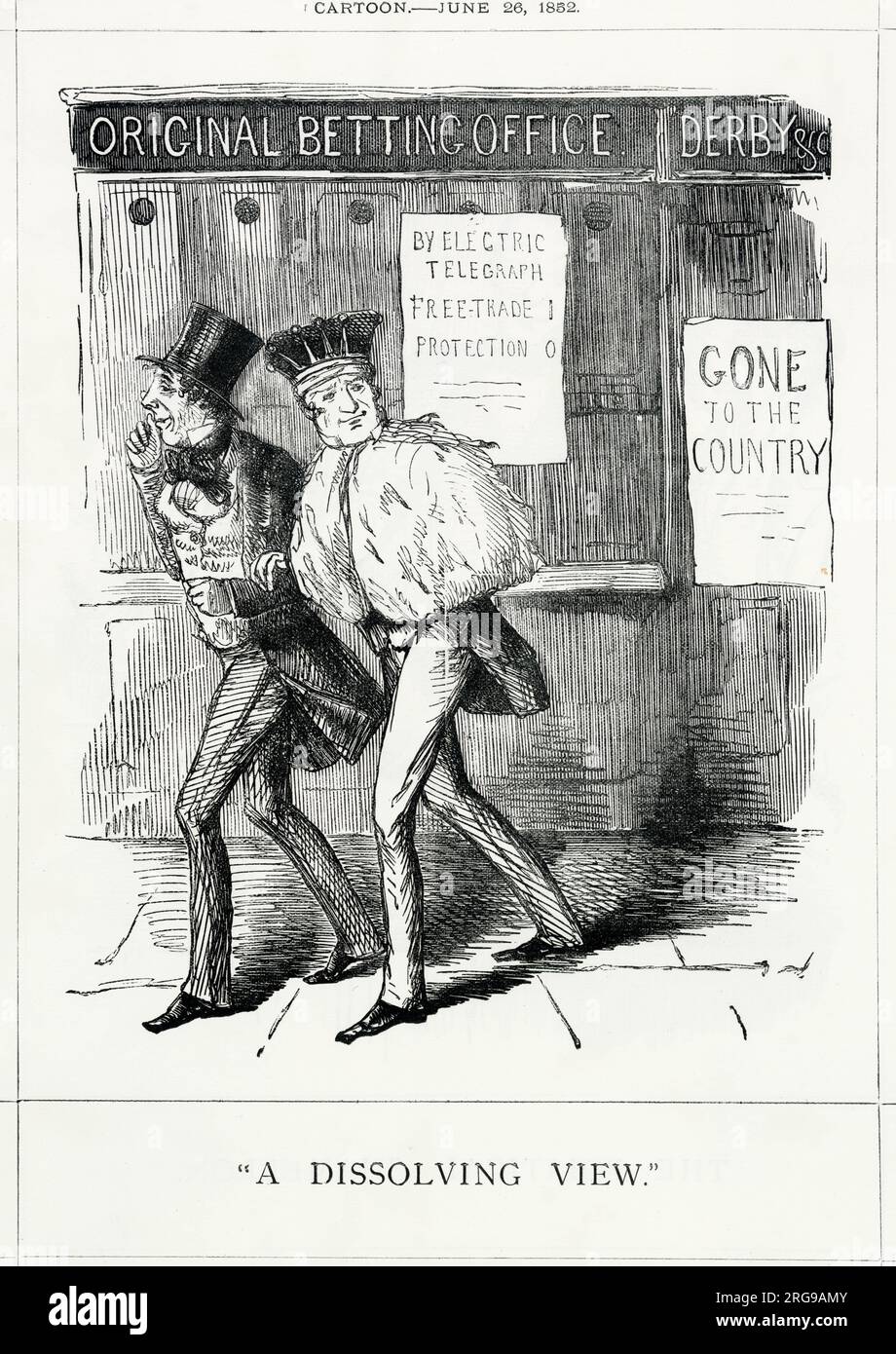 Political cartoons protectionism hi-res stock photography and images ...