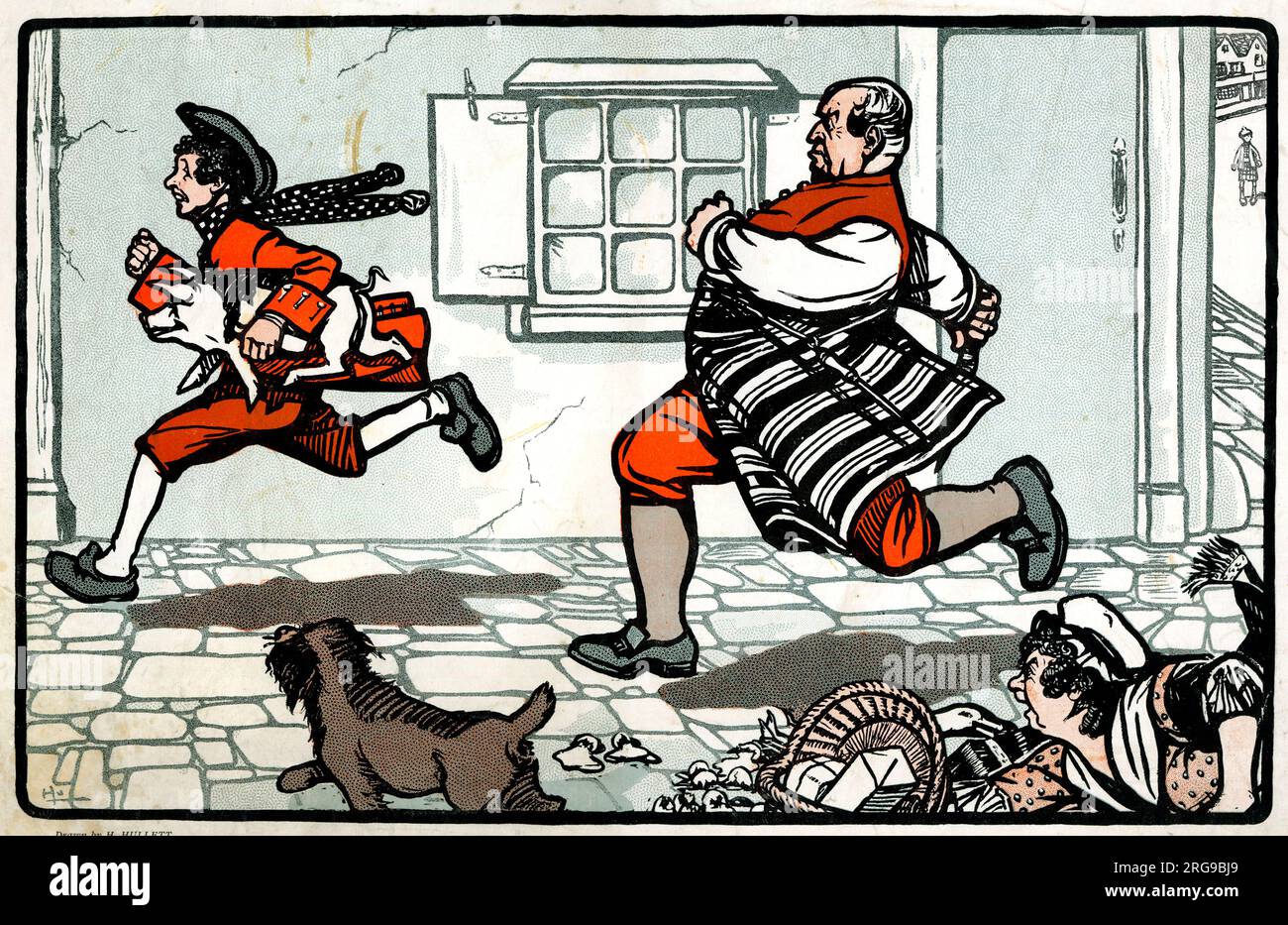 Tom, Tom the Piper's Son Stole a Pig and Away He Ran Stock Photo Alamy