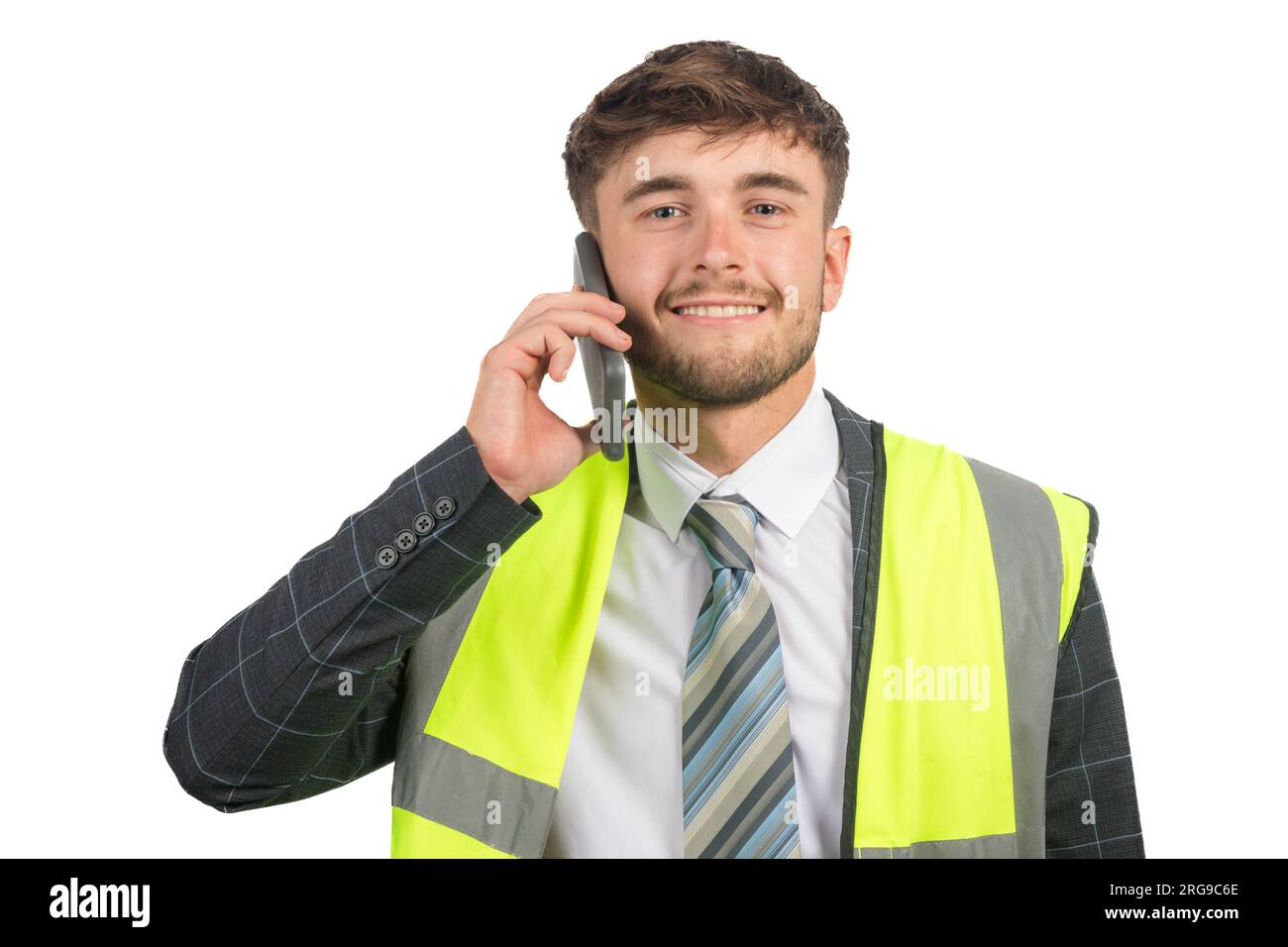 Man in hi vis vest isolated hi-res stock photography and images - Alamy