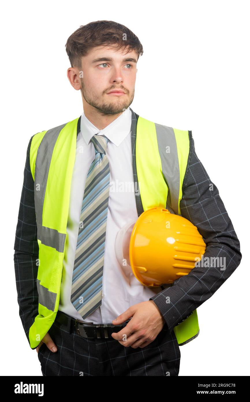 Man in hi vis vest isolated hi-res stock photography and images - Alamy