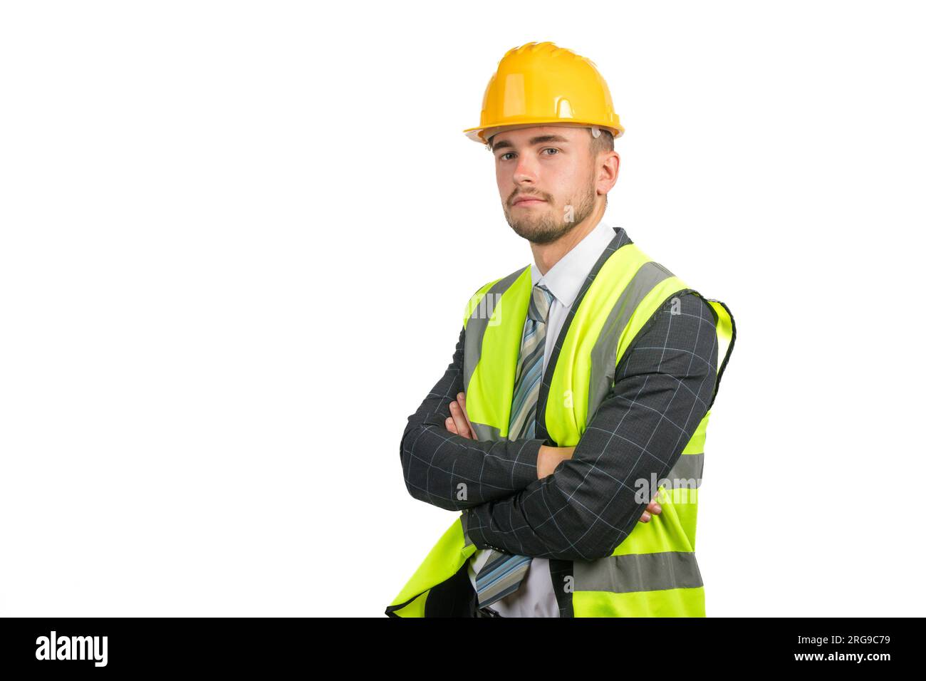 Man in hi vis vest isolated hi-res stock photography and images - Alamy