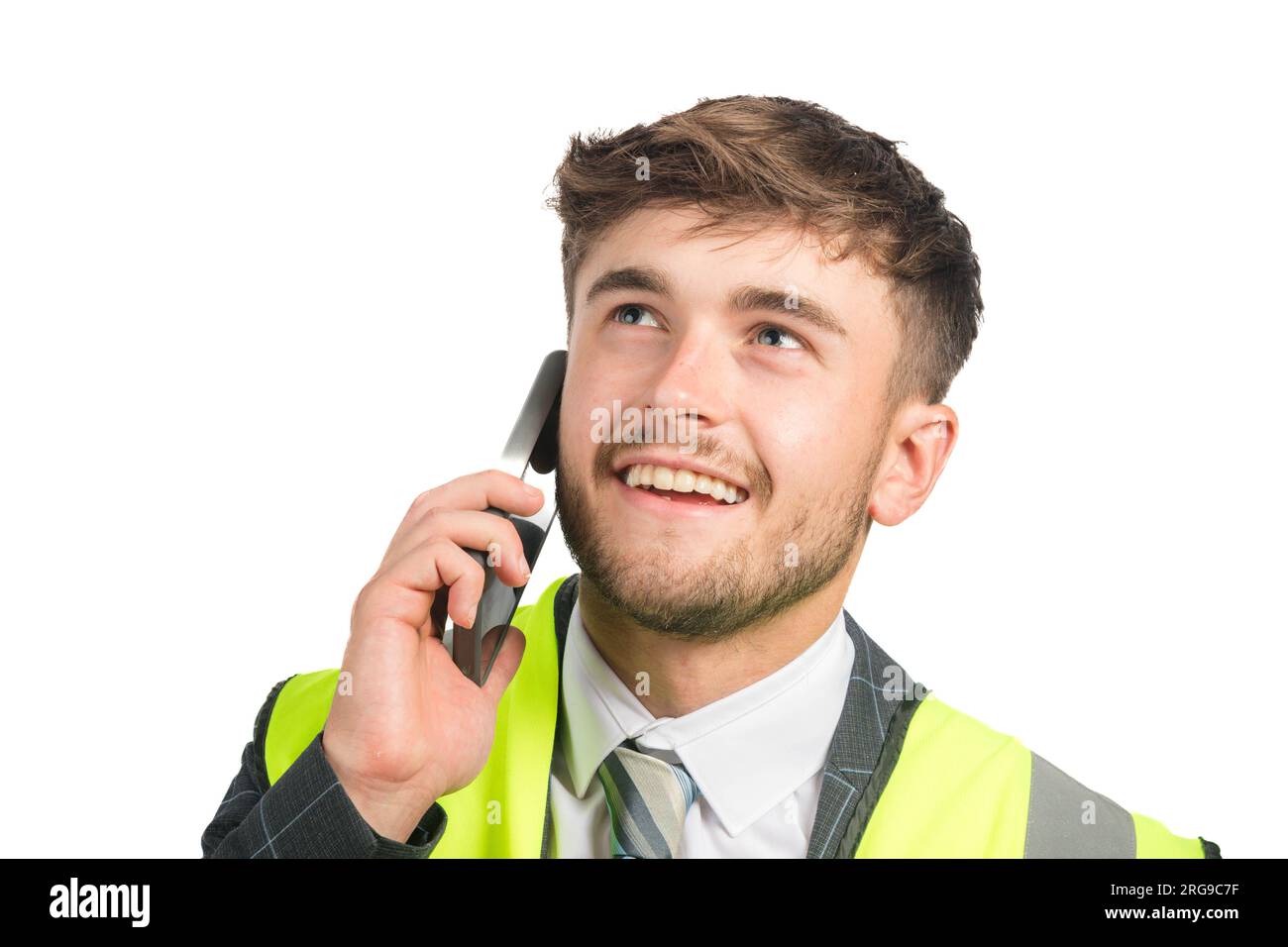 Man in hi vis vest isolated hi-res stock photography and images - Alamy