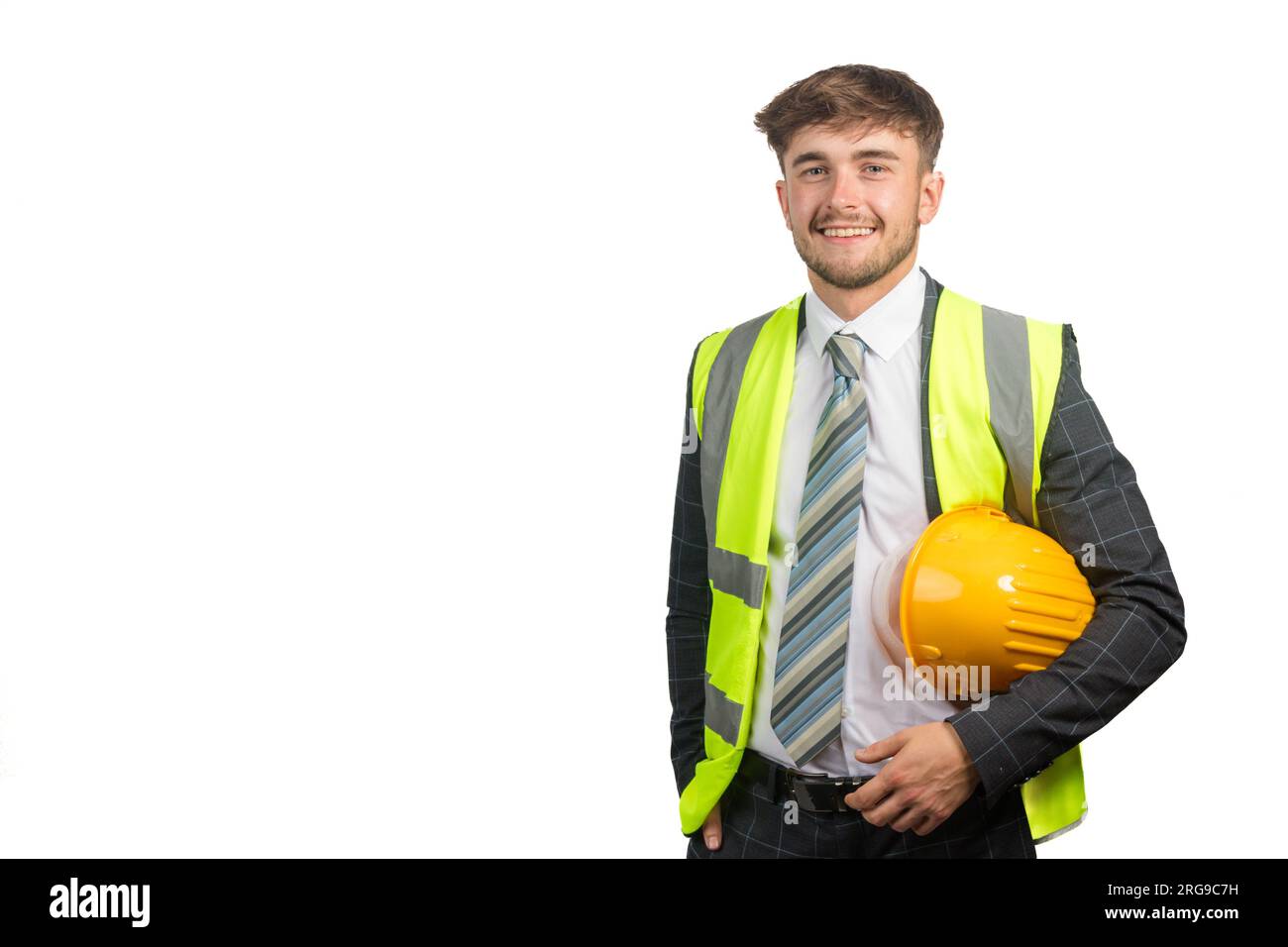 Man in high vis safety wear Cut Out Stock Images & Pictures - Alamy