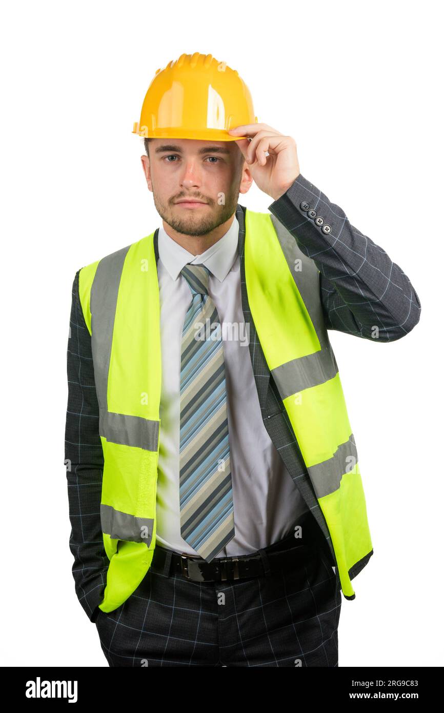 Man in hi vis vest isolated hi-res stock photography and images - Alamy