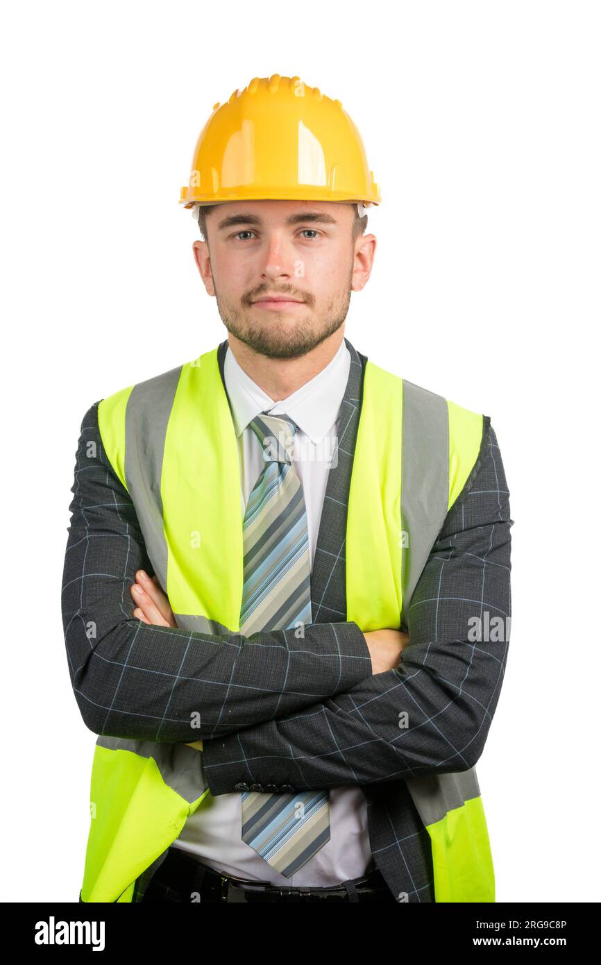 Man in hi vis vest isolated hi-res stock photography and images - Alamy