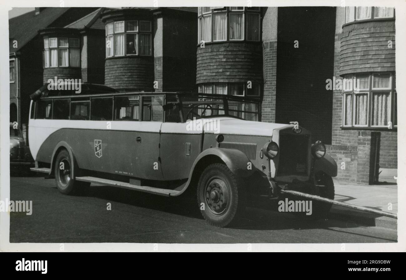 Leyland Vintage Bus - JMT (Jersey Motor Transport), England. Stock Photo