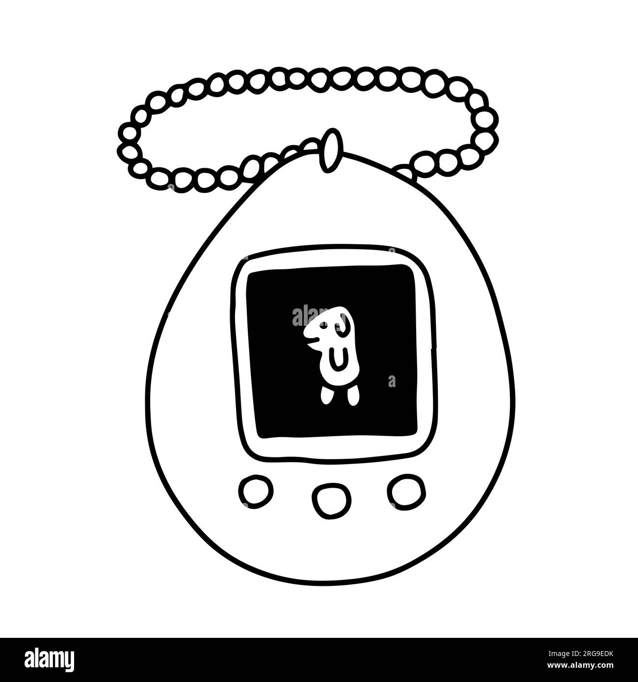 doodle retro tamagotchi Stock Vector Image & Art Alamy