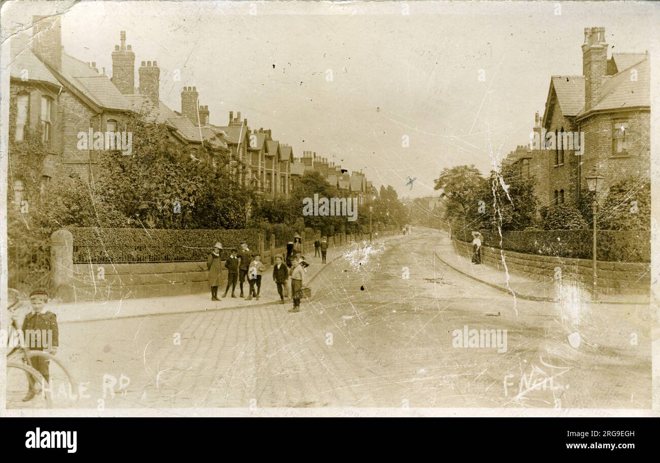Hale Road, Hale, Altrincham, Cheshire, England Stock Photo Alamy