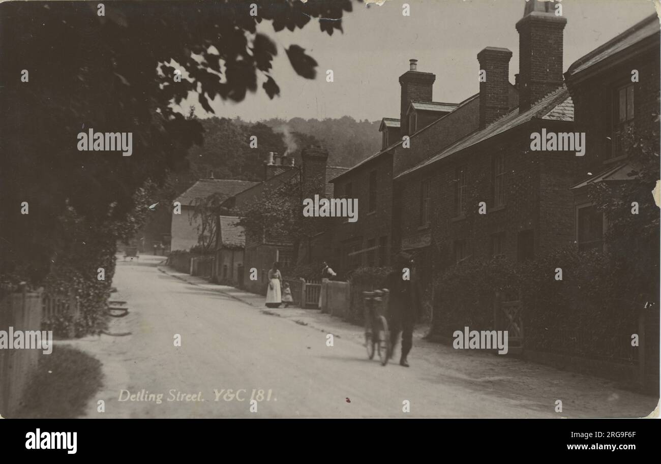 The Street, Detling, Maidstone, Weavering, Kent, England Stock Photo