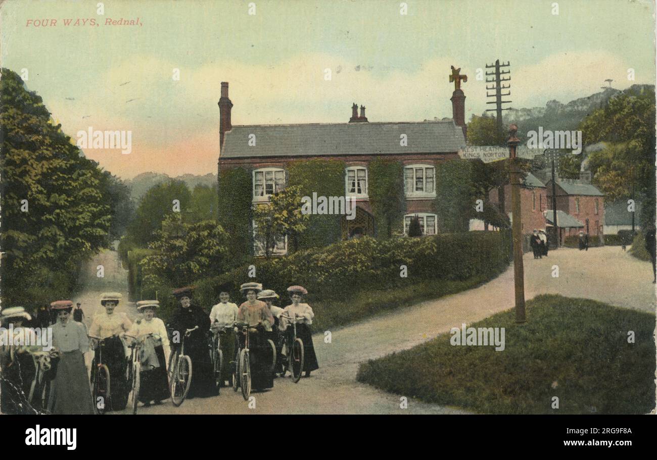 Four Ways (now Rose Hill Roundabout), Lickey, Birmingham, Rednal