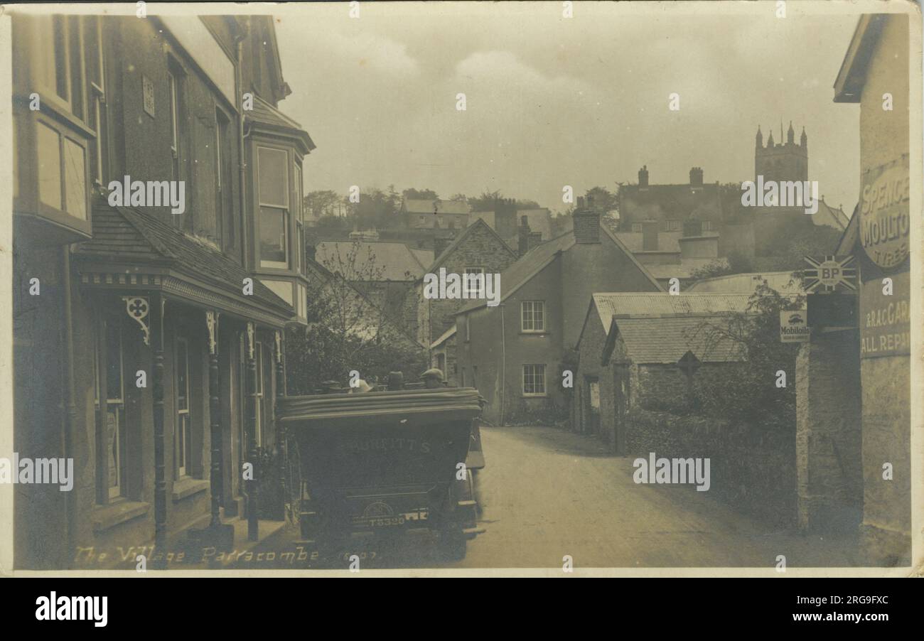 Ley's Lane, Parracombe, Barnstaple, Lynton, Heddon Valley, Devon, England. Stock Photo