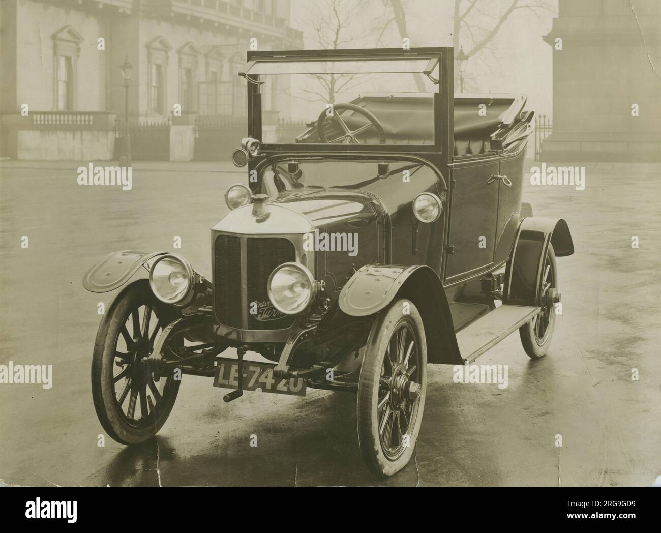 Turner Two-seater Vintage Car C1914, Possibly at Chiswick, London, England. Stock Photo