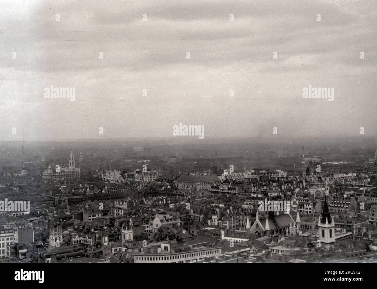 An Aerial view over London Stock Photo