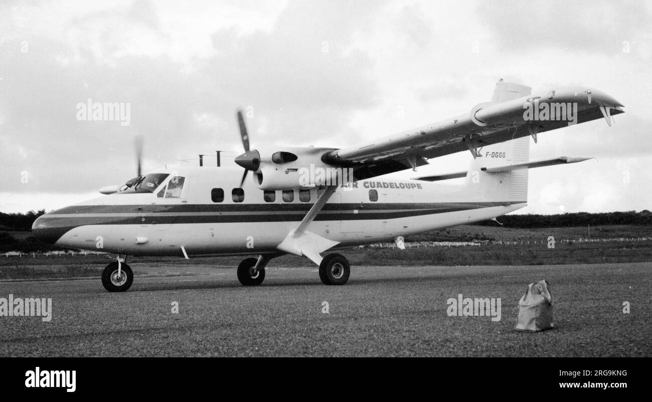 de Havilland Canada DHC-6-300 Twin Otter F-OGGG (msn 366) of Air Guadeloupe,. Stock Photo