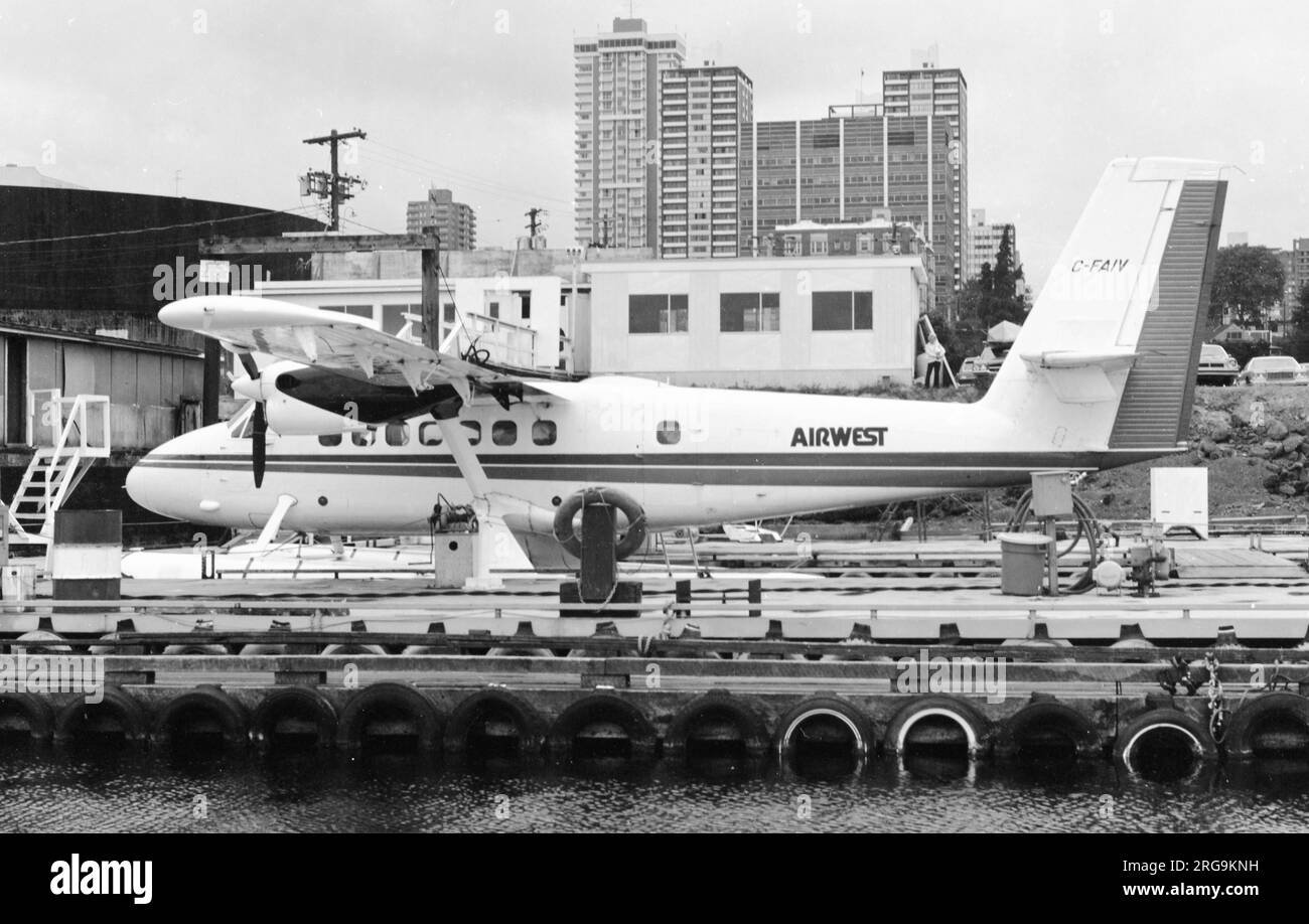 de Havilland Canada DHC-6-100 Twin Otter C-FAIV (msn 68) of AirWest, at