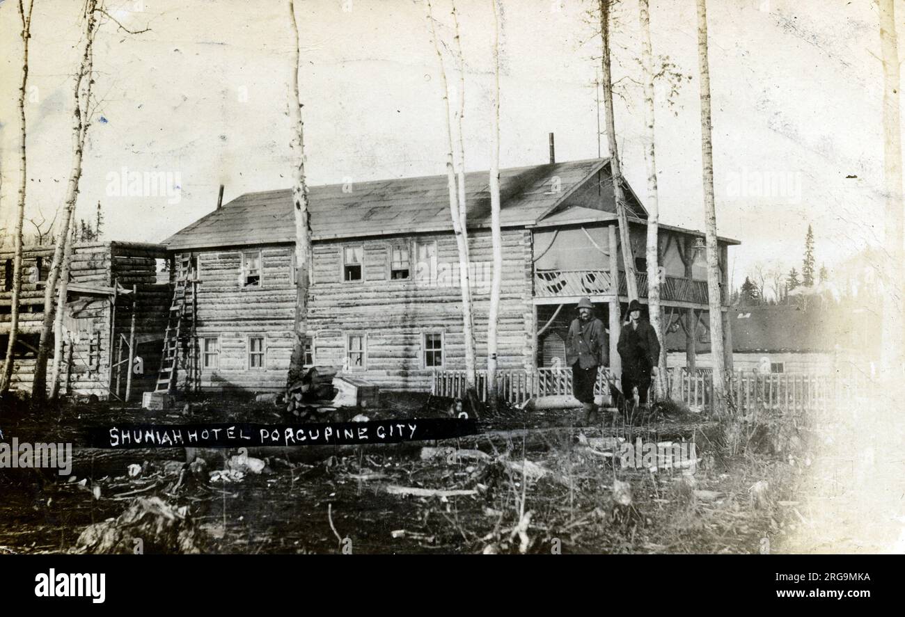 Canada Ontario Mining Town Porcupine City Shuniah Hotel with