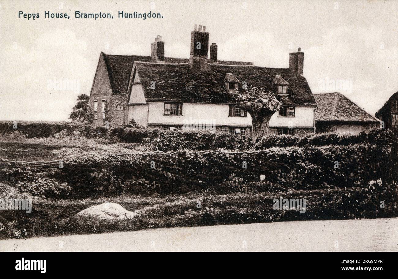 Pepys House, Brampton, Huntingdon, Cambridgeshire. Stock Photo