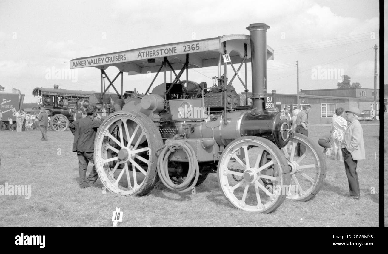 Garrett Tractor, regn. BJ 5601, number: 33986 'Victor'. Built in 1920 by Richard Garrett & Sons at Leiston in Suffolk, powered by a 4 Nhp compound steam engine. Stock Photo