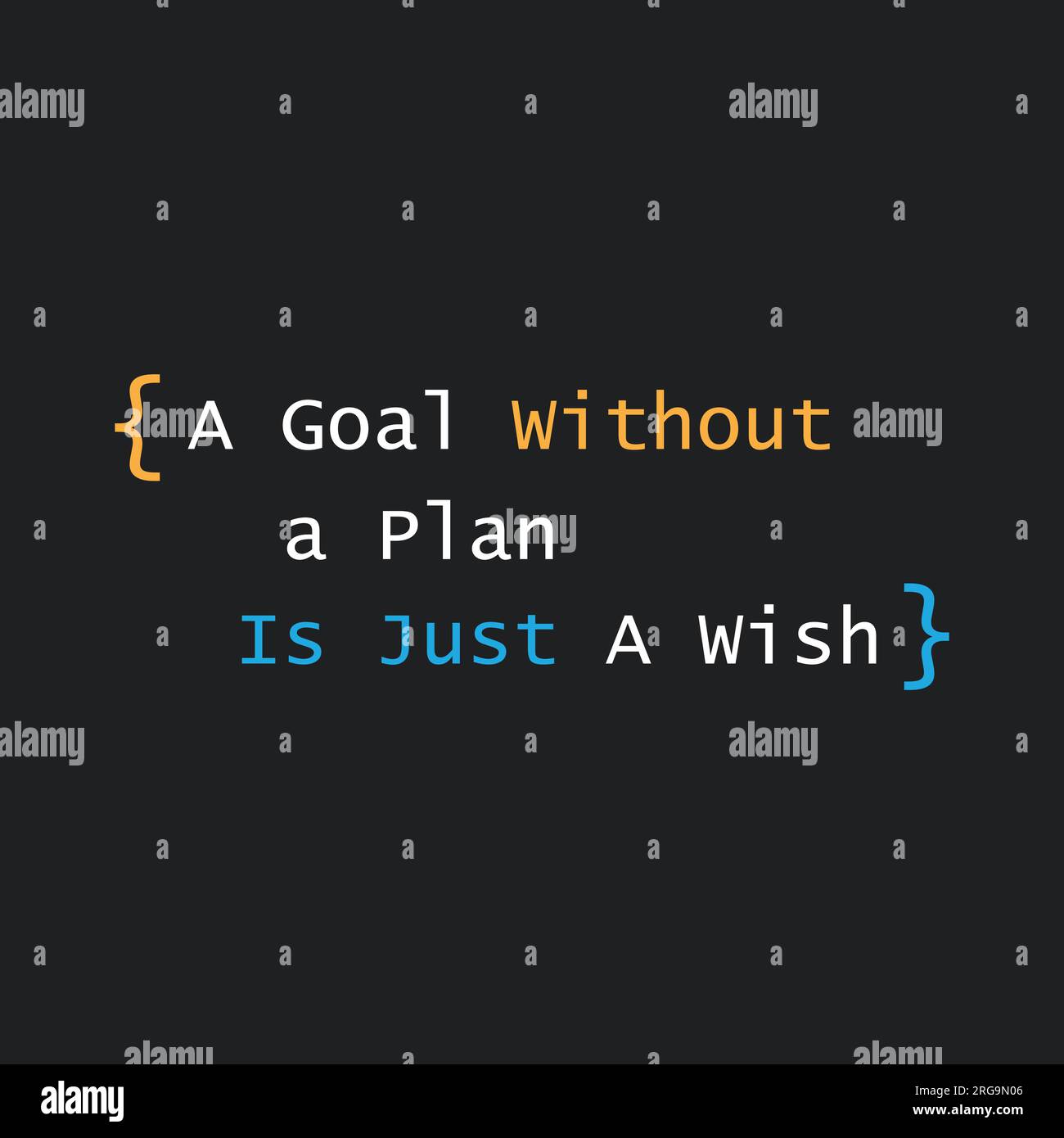 Goal without plan wish quote hi-res stock photography and images - Alamy