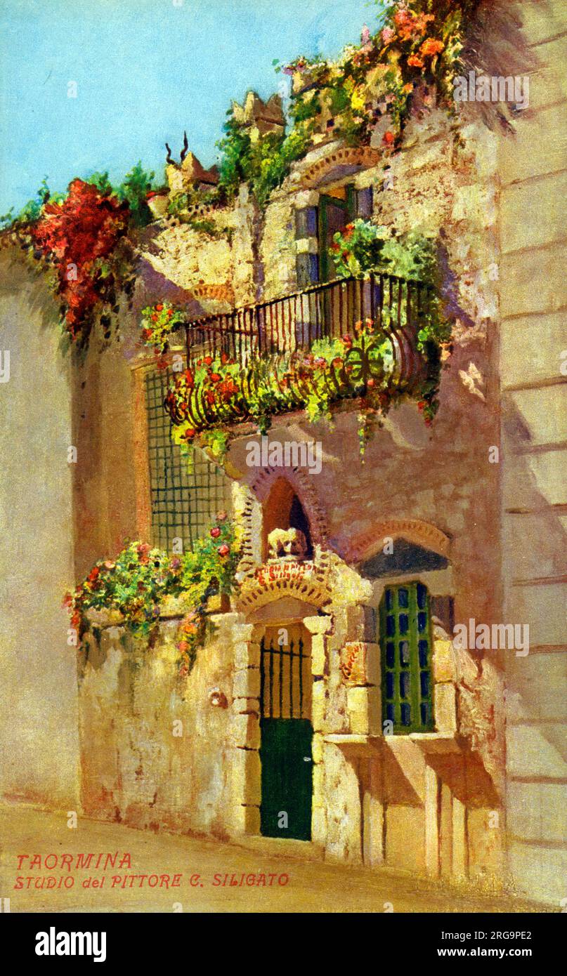 The Exterior Of The Studio home Of Painter Carlo Siligato The Lover Of the-exterior-of-the-studio-home-of-painter-carlo-siligato-the-lover-of