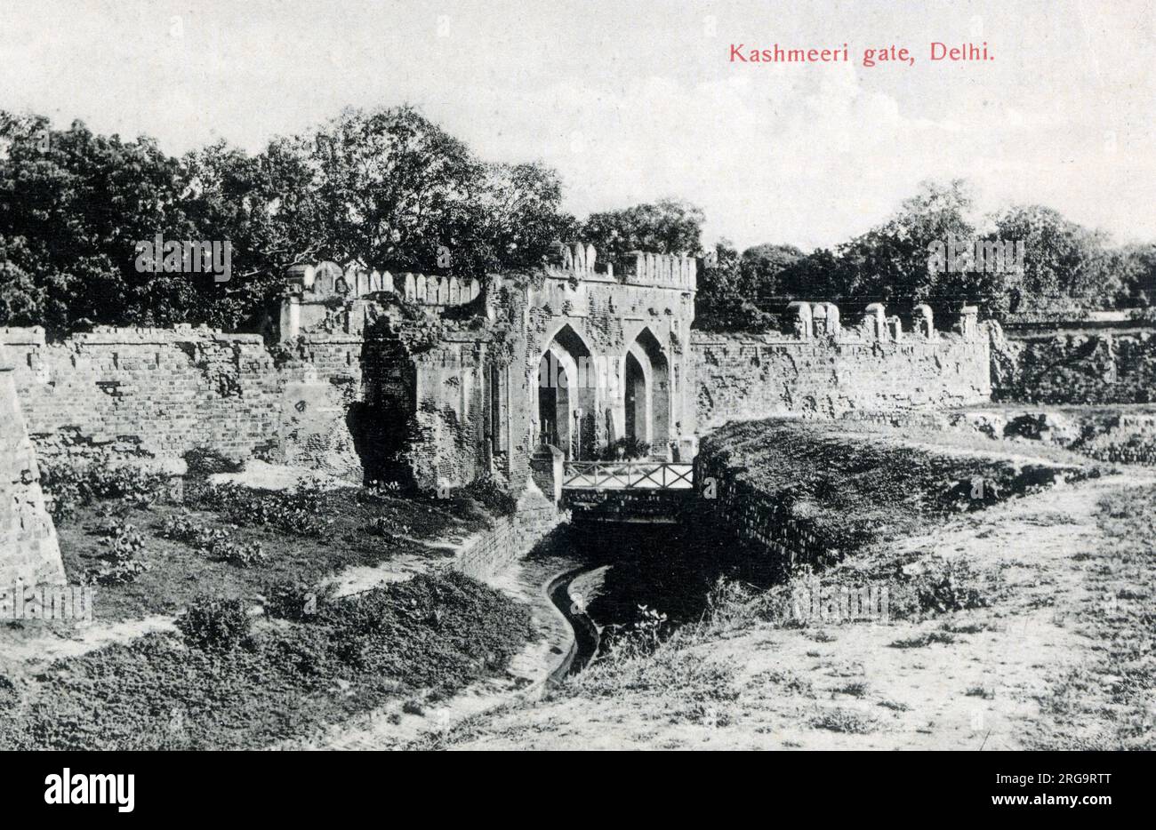 Kashmere Gate (Kashmiri Gate) in Delhi, India. The northern gate to the historic walled city built by the Mughal Emperor Shah Jahan. Stock Photo