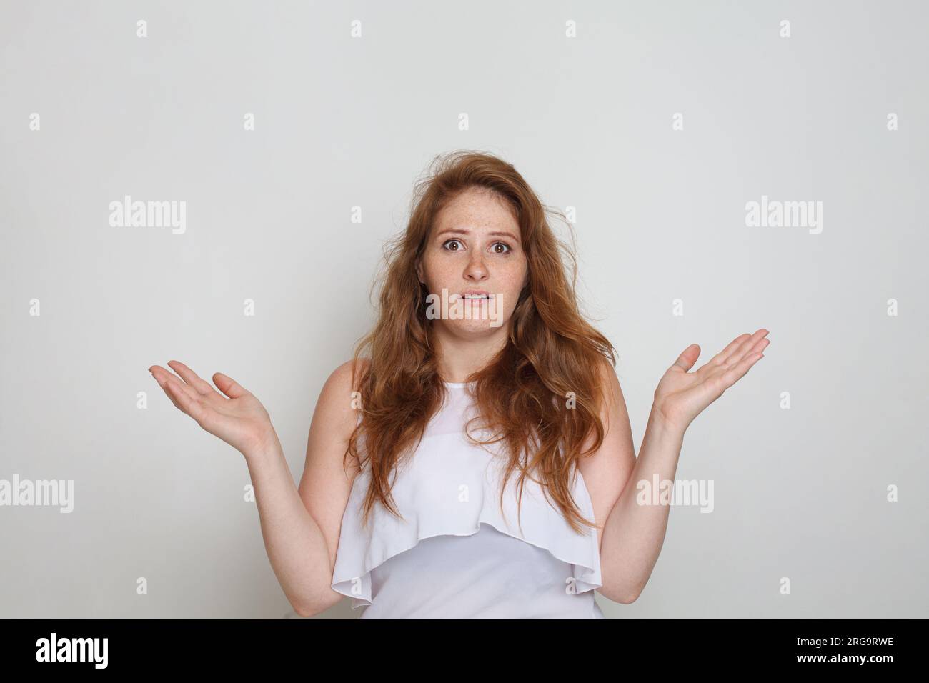 Shocked frustrated mature woman hi-res stock photography and images - Alamy