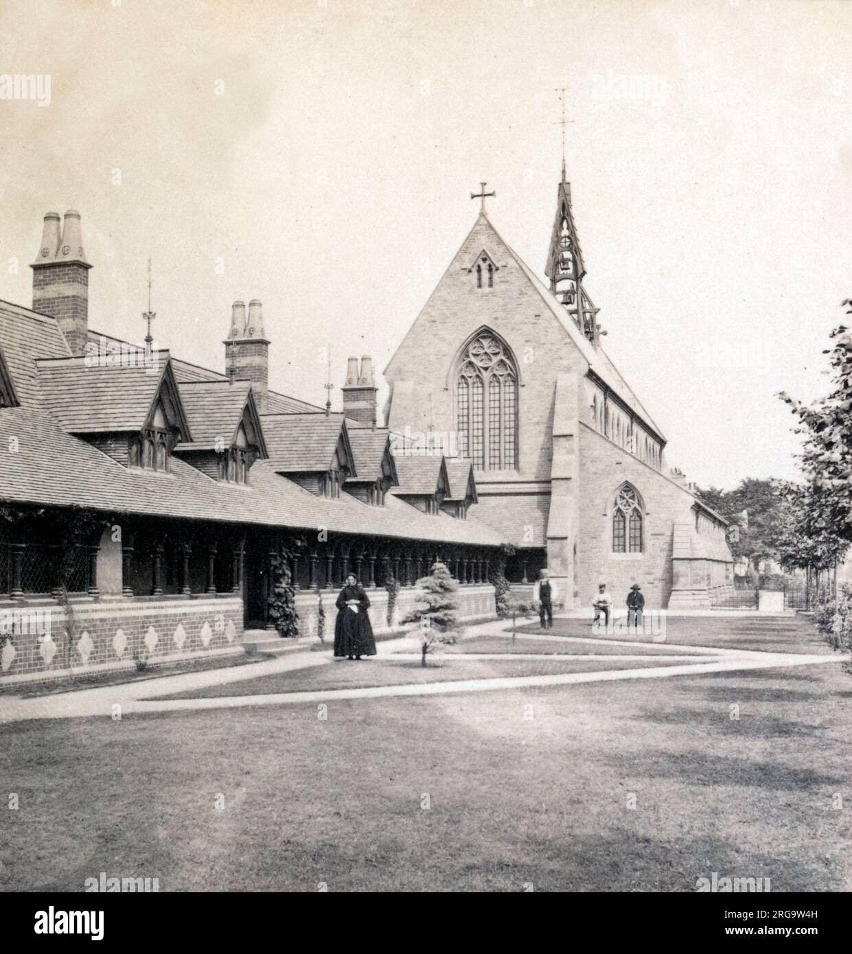 St Raphael's Church and Almshouses, Cumberland Road,  Bristol, England - Reverend G W Ward Stock Photo