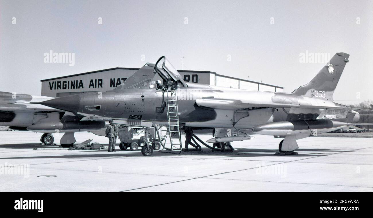 Virginia Air National Guard - Republic F-105D-31-RE Thunderchief 62-4353 (msn D552). Stock Photo