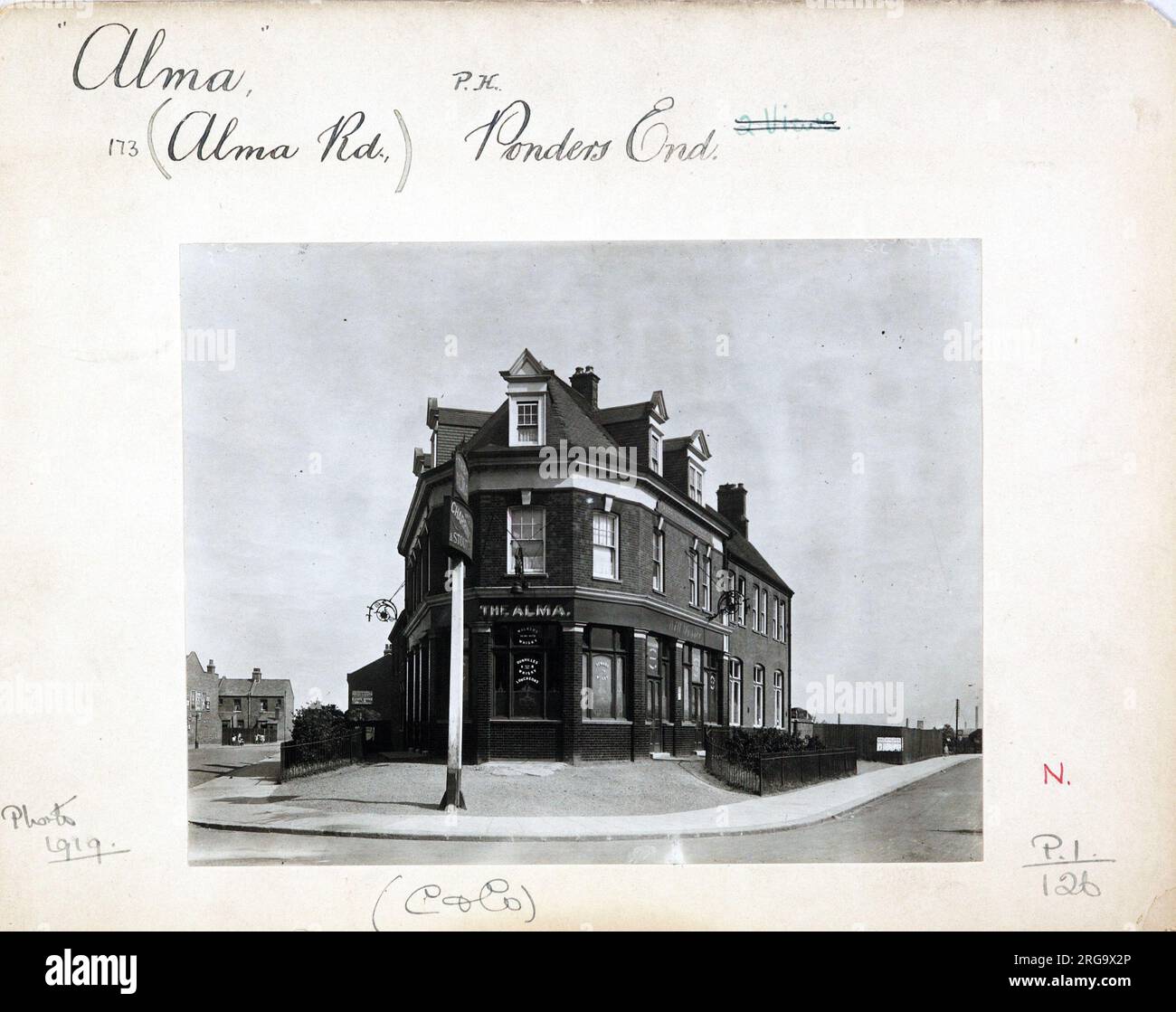 Photograph of Alma PH, Ponders End, Greater London. The main side