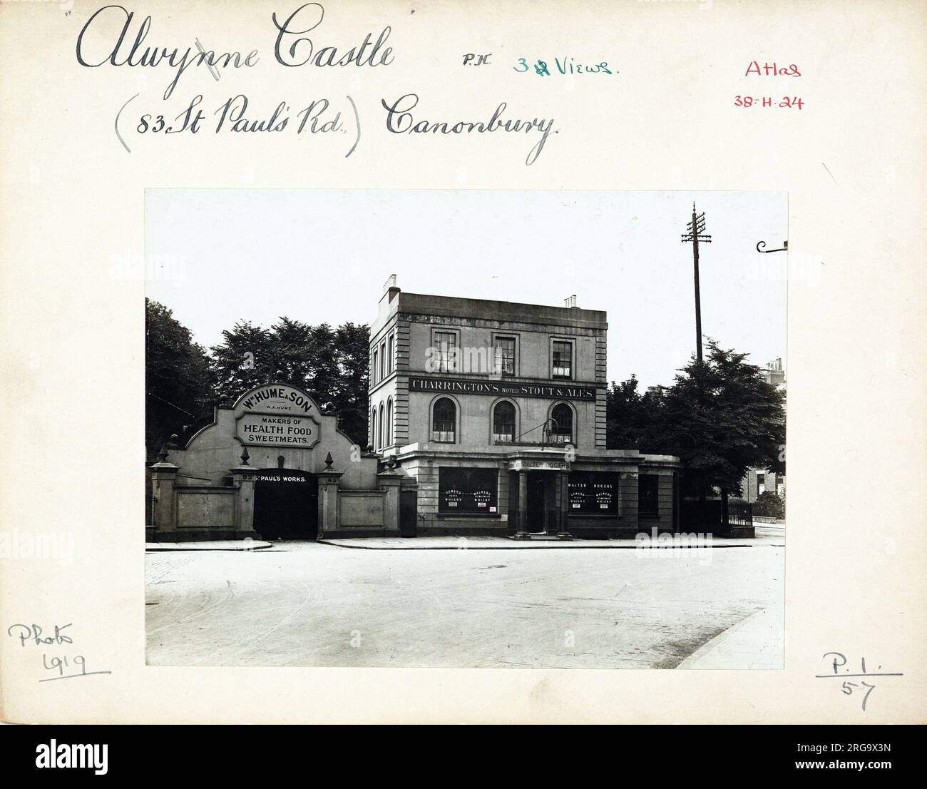 Photograph of Alwyne Castle PH, Canonbury, London. The main side of the ...