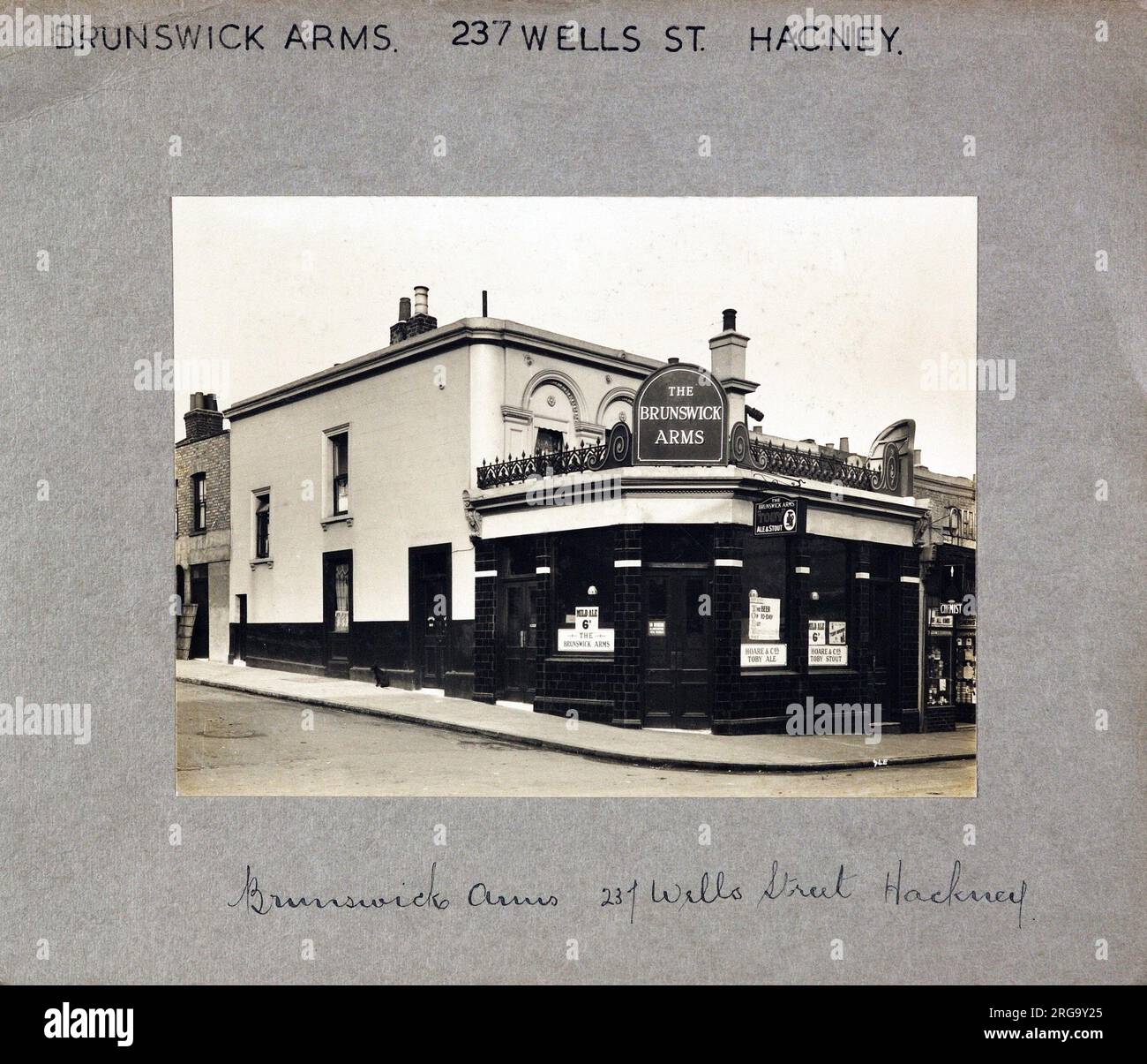 Photograph of Brunswick Arms, Hackney, London. The main side of the ...