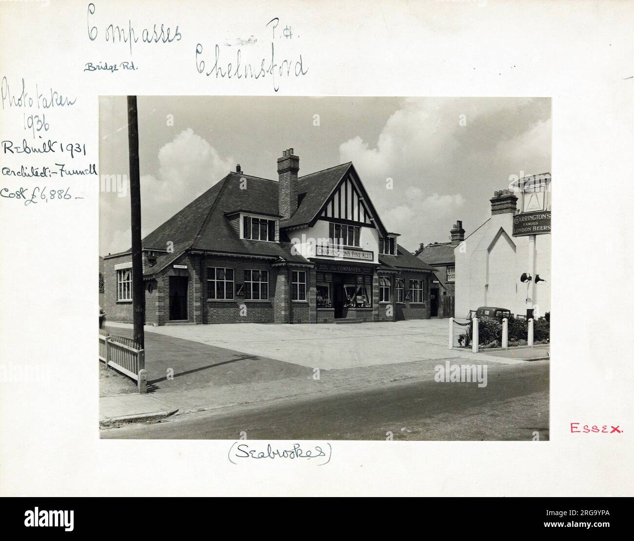 Photograph of Compasses PH, Chelmsford (New), Essex. The main side of