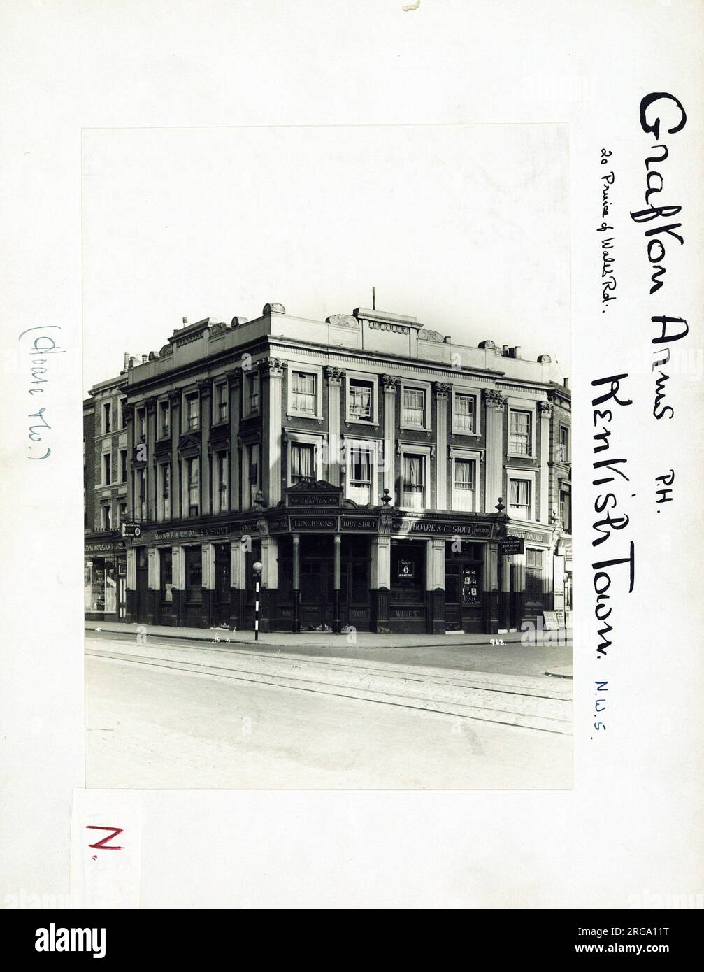 Photograph of Grafton Arms, Kentish Town, London. The main side of the