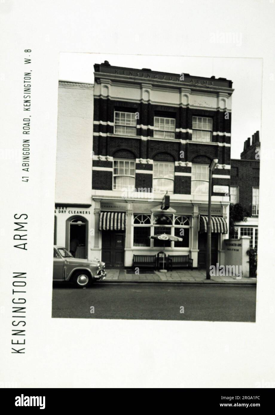 Photograph of Kensington Arms, Kensington, London. The main side of the