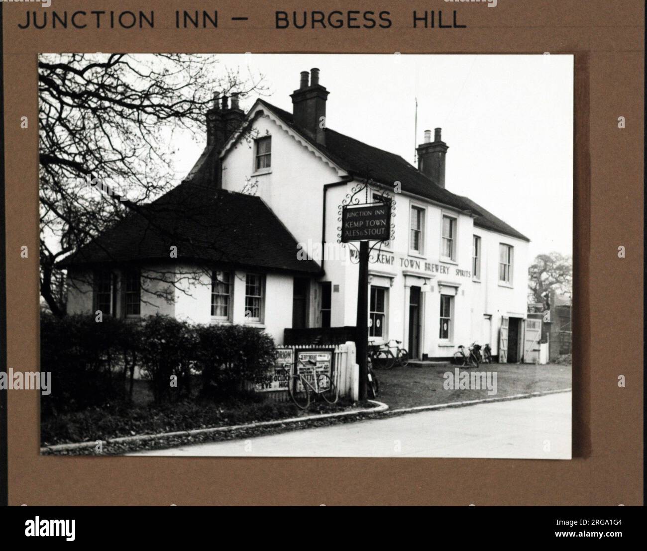 Photograph of Junction Inn, Burgess Hill, Sussex. The main side of the