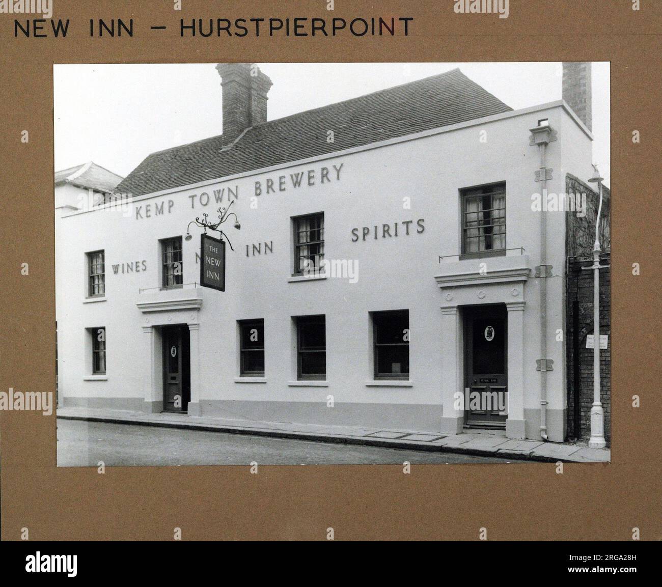 Photograph of New Inn, Hurstpierpoint, Sussex. The main side of the