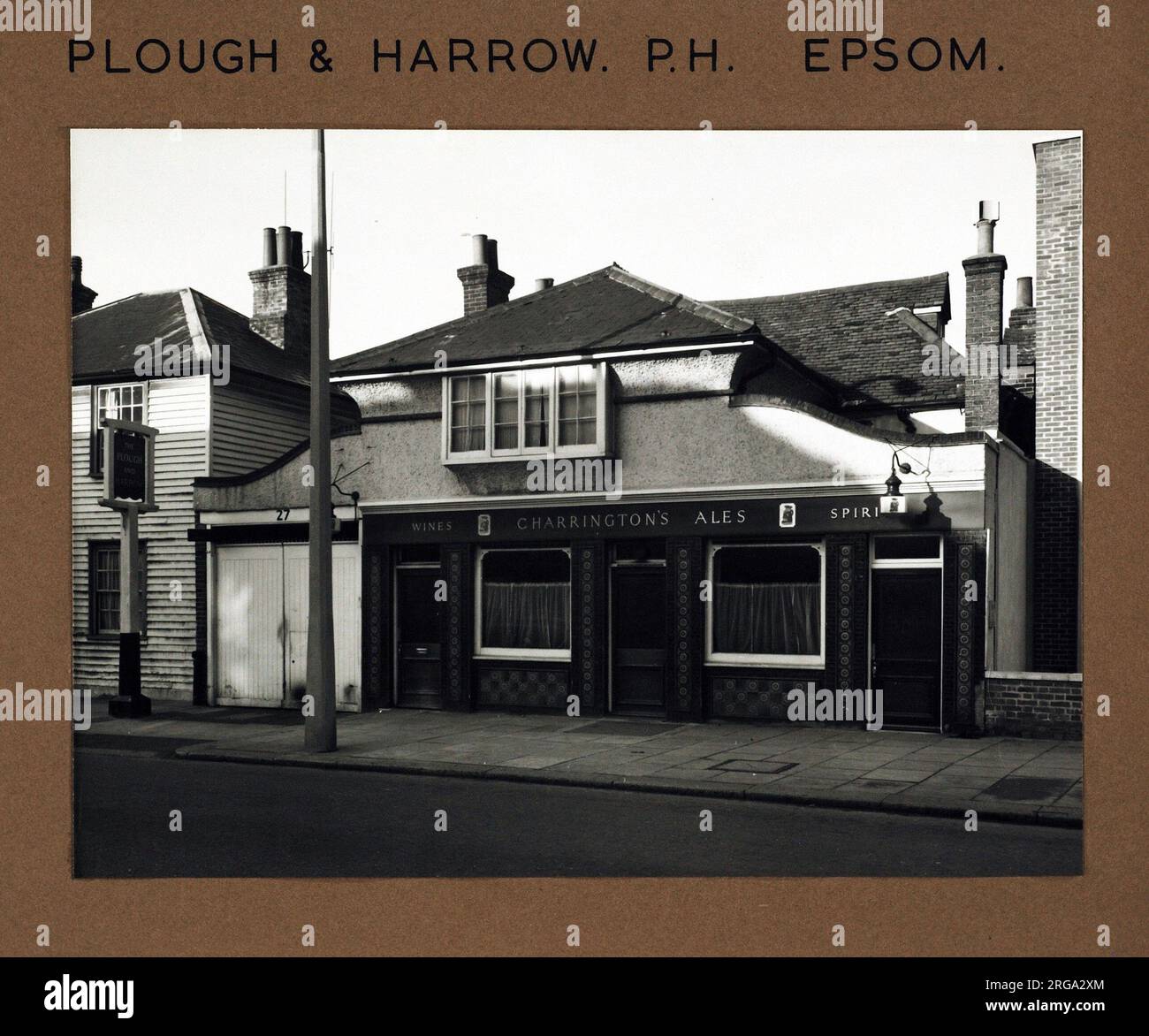 Photograph of Plough & Harrow PH, Epsom, Surrey. The main side of the