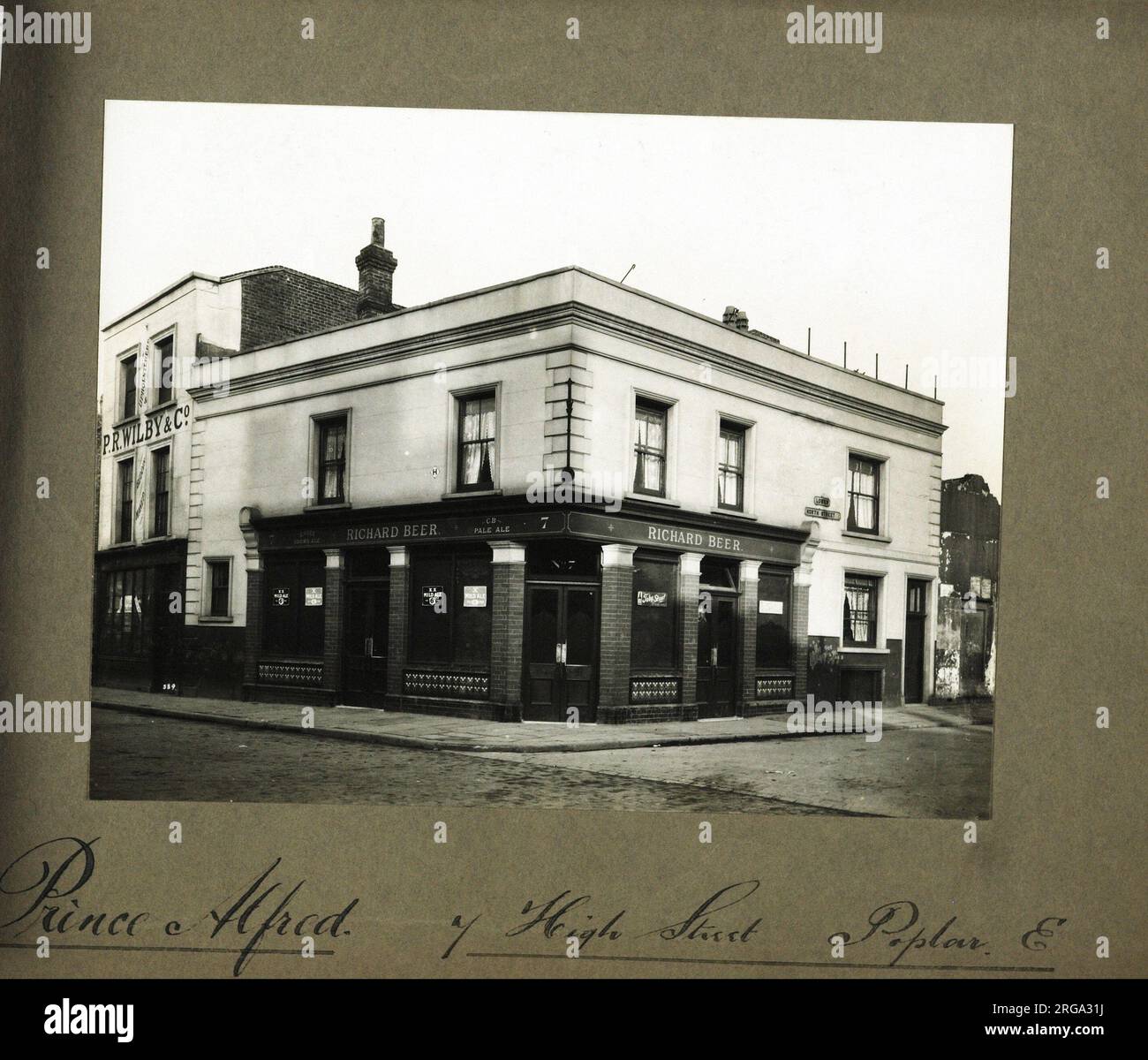 Photograph of Prince Alfred PH, Poplar, London. The main side of the ...