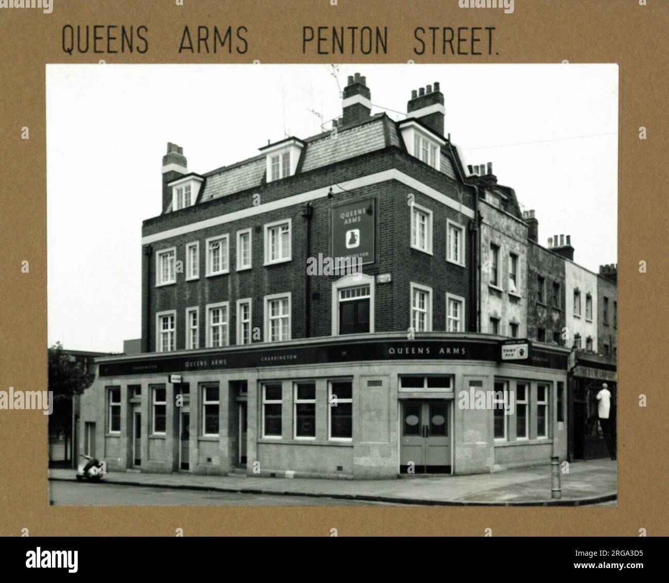 Photograph of Queens Arms, Pentonville, London. The main side of the