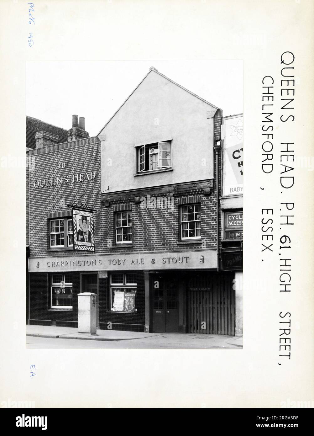 Photograph of Queens Head PH, Chelmsford, Essex. The main side of the