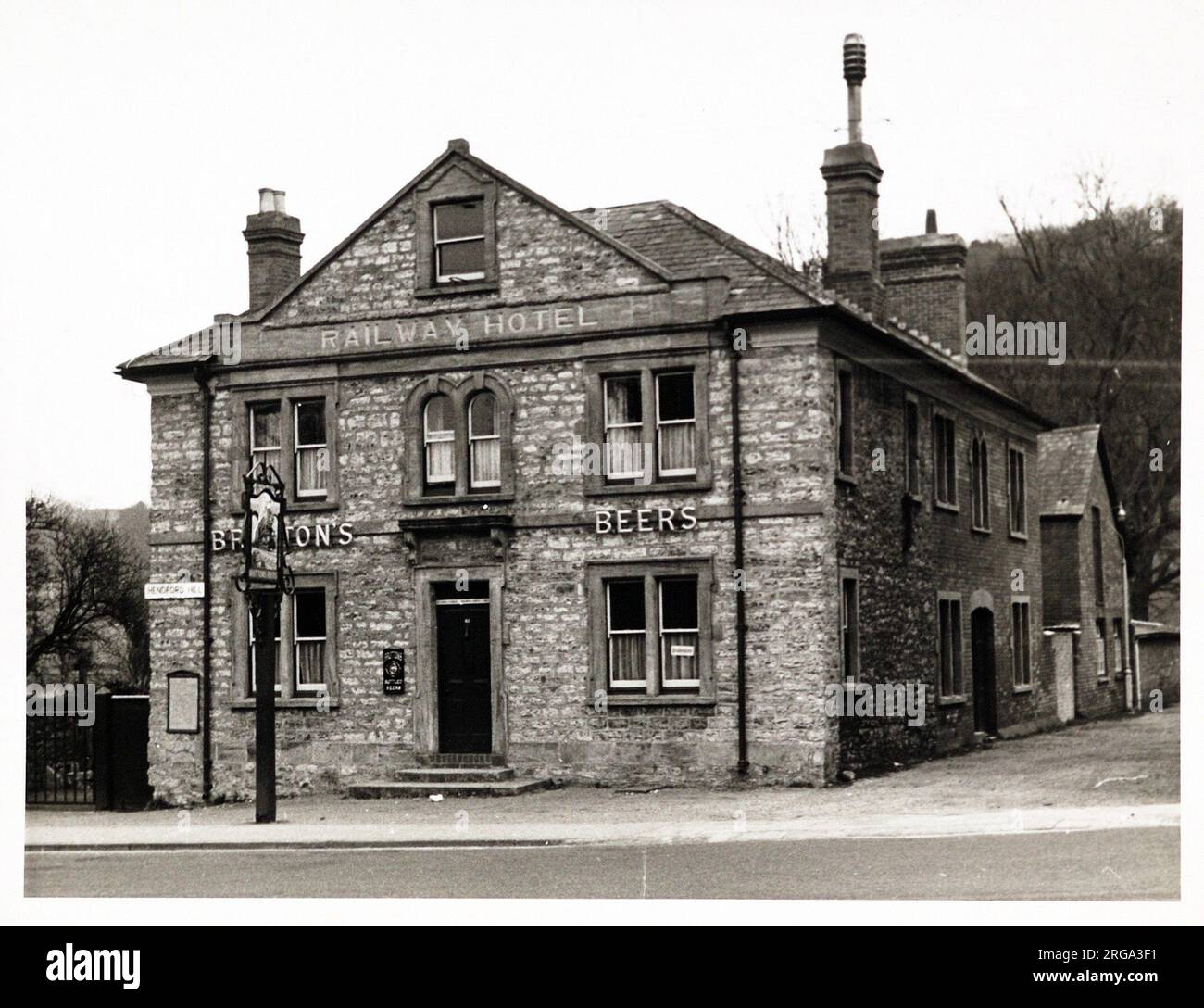 Photograph of Railway Hotel, Yeovil, Somerset. The main side of the