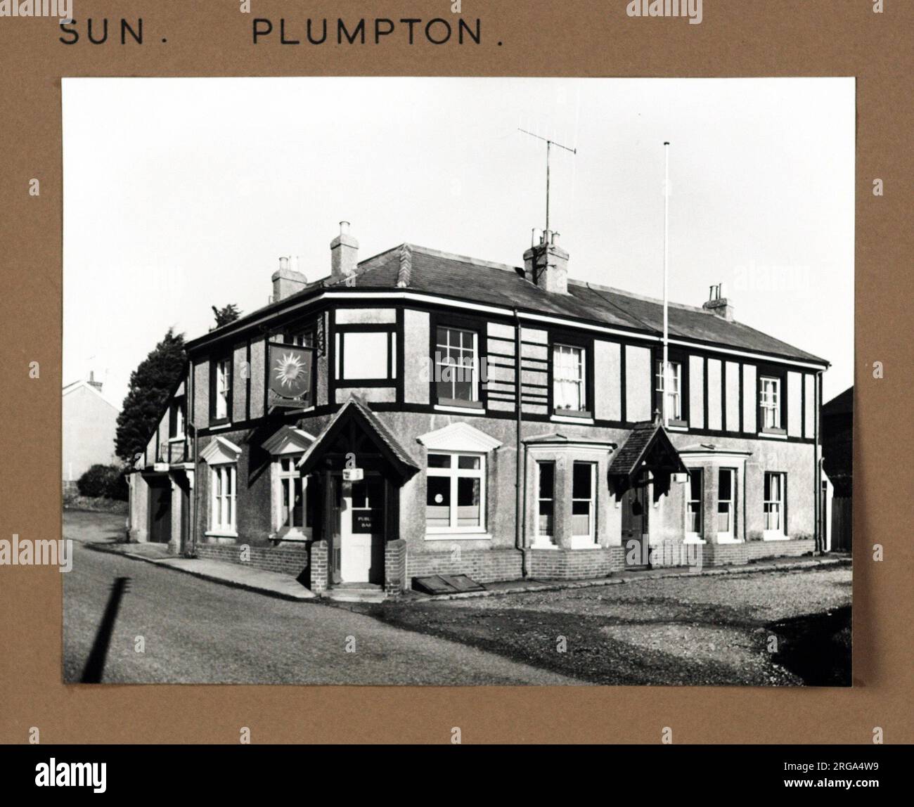 Photograph of Sun PH, Plumpton, Sussex. The main side of the print ...