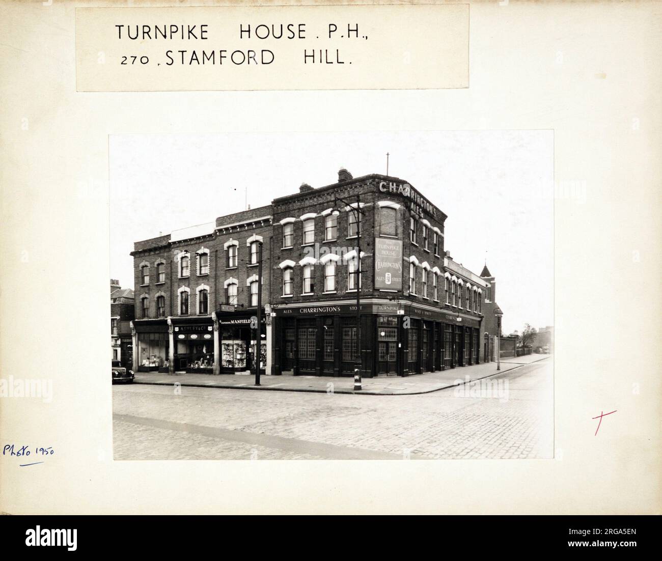 Photograph of Turnpike House PH, Stamford Hill, London. The main side