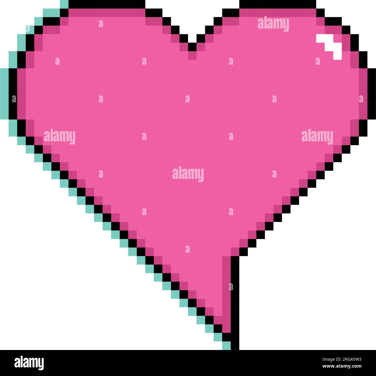 Isolated pink pixelated comic speech bubble chat Vector Stock Vector