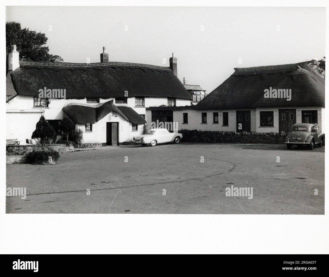 Photograph of Williams Arms, Braunton, Devon. The main side of the print (shown here) depicts: Face on view of the pub.  The back of the print (available on request) details: Publican ID for the Williams Arms, Braunton, Devon EX33 2DE. As of July 2018 . Family run pub Stock Photo