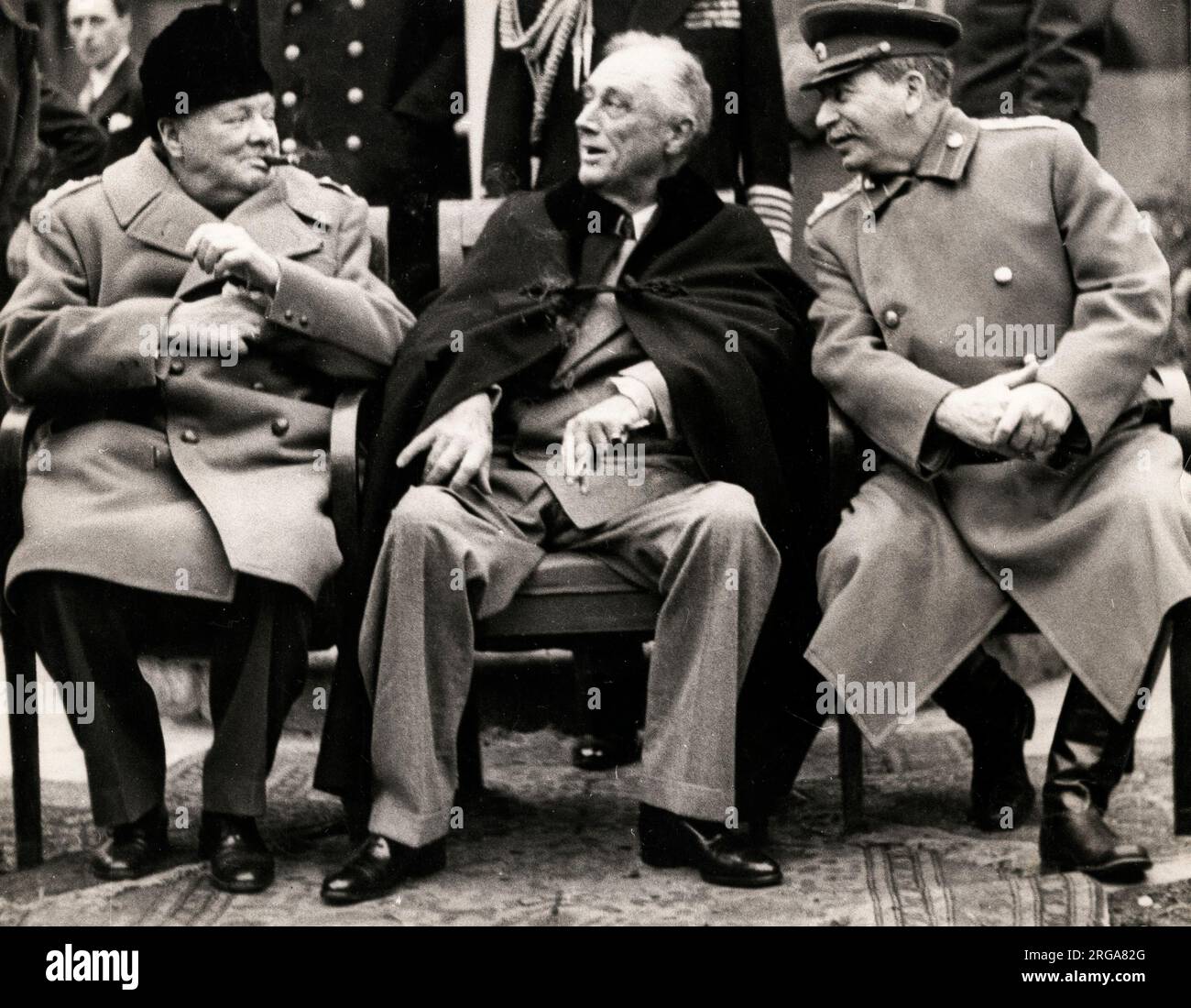 Big Three Conference Yalta Crimea 1945 World War II British Prime 