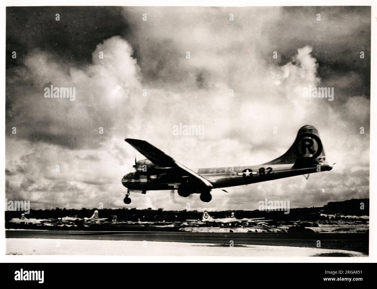 Enola Gay, aircraft used to drop the atom bomb on Hiroshima, Japan in 1945, World War II Stock Photo