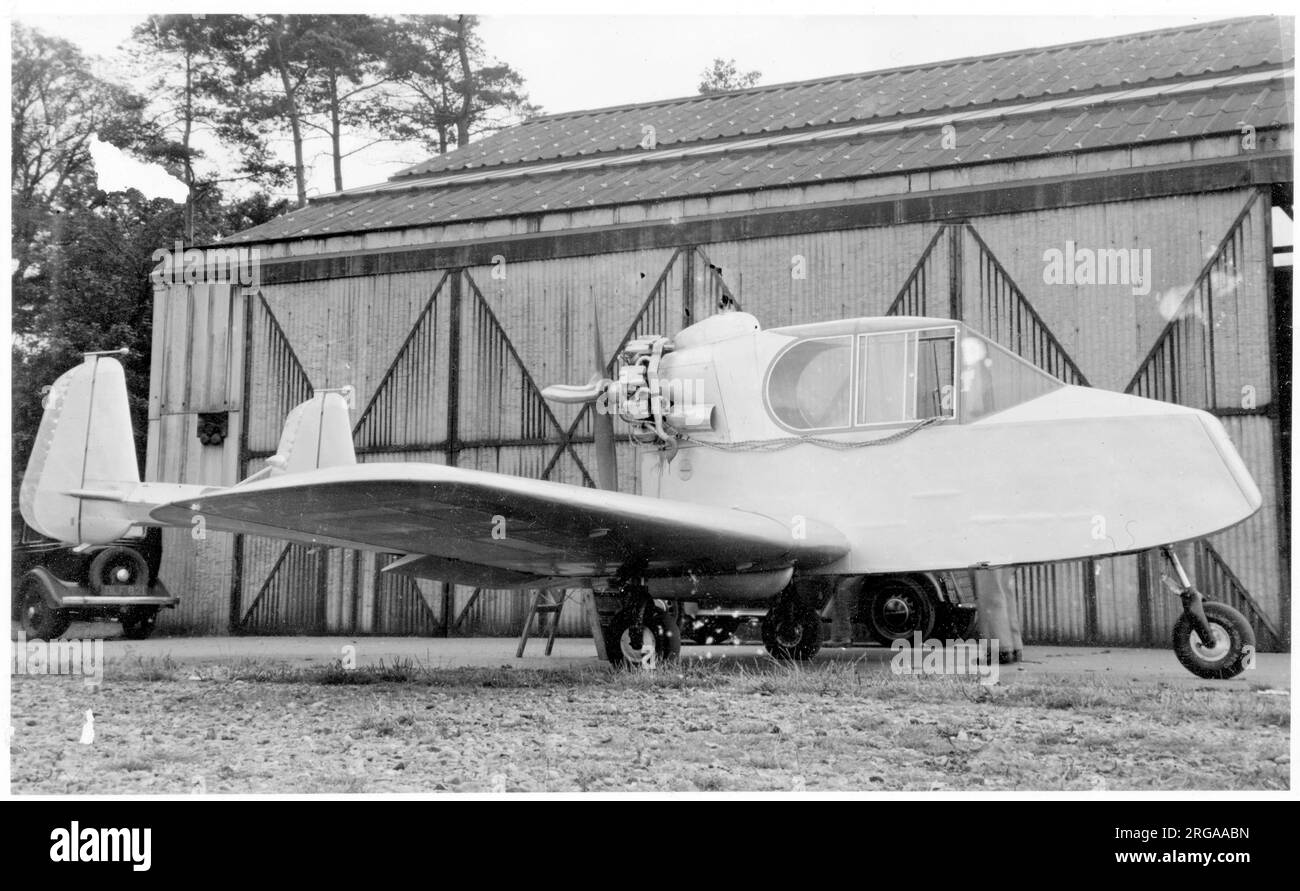 Arpin A-1 G-AFGB (msn 1), designed and built by M.B Arpin & Co at Hanworth and first registered on 17 March 1938. Stock Photo