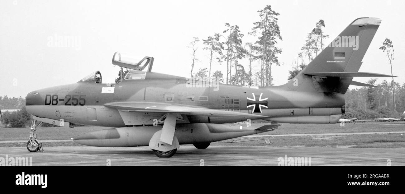 Luftwaffe - Republic F-84F Thunderstreak DB-255 Stock Photo