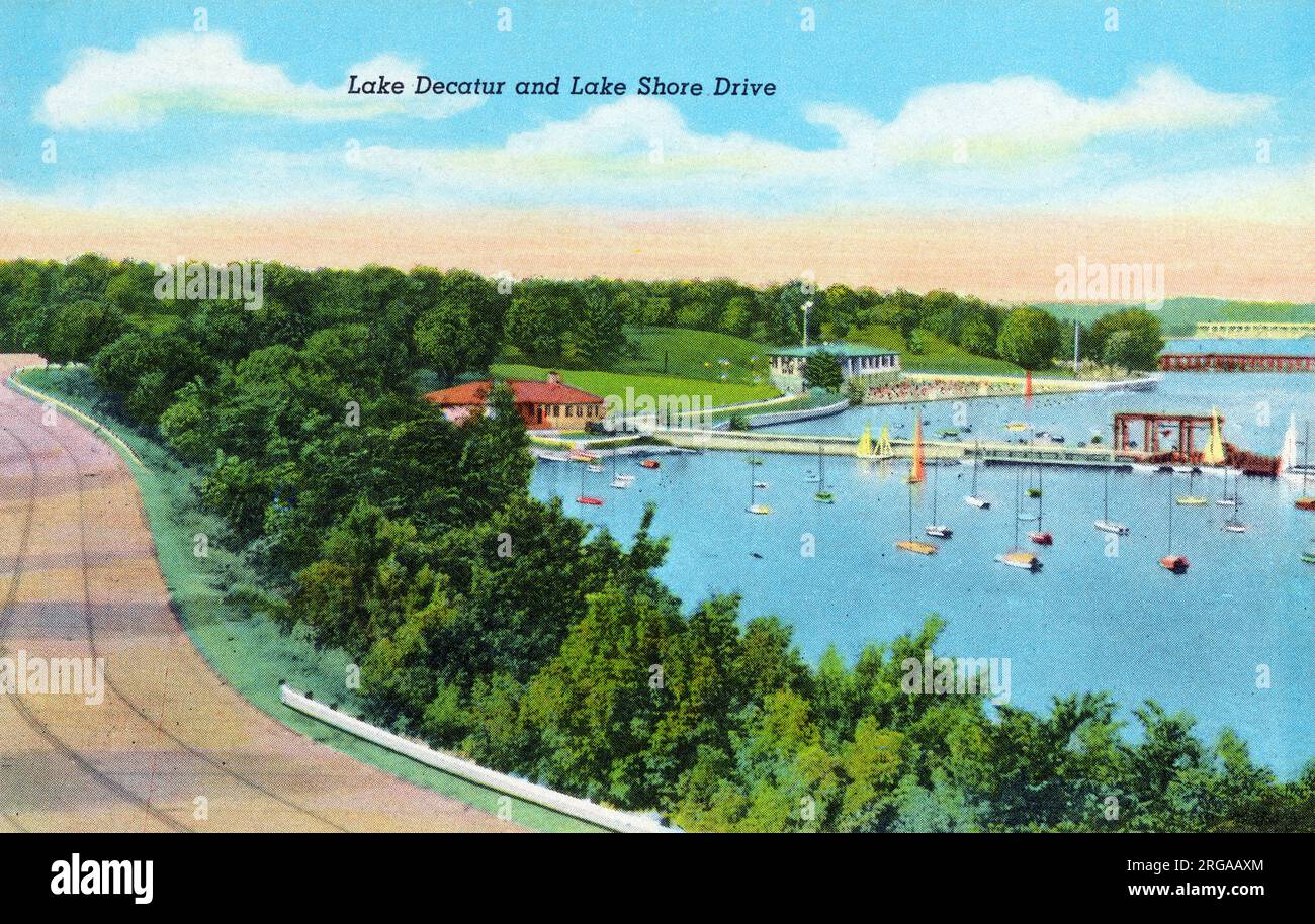 Decatur Al Lake Leisure drive hi-res stock photography and images - Alamy